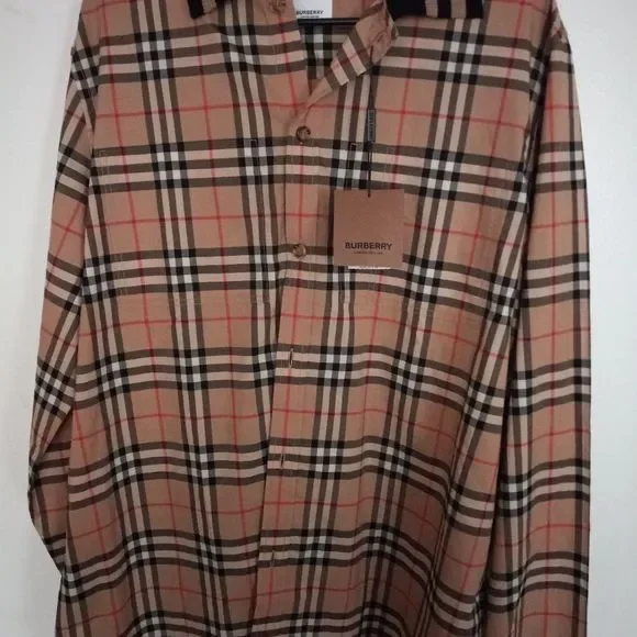 BURBERRYMen's Towner - Cotton Poplin Shirt With Tartan Pattern